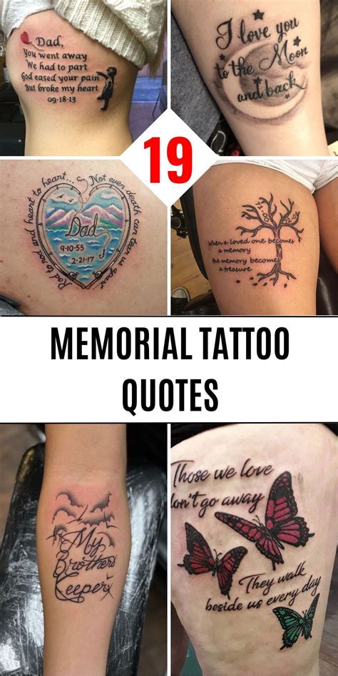 19 Unique Memorial Tattoo Quotes For Remembrance In 2024 Inspirational