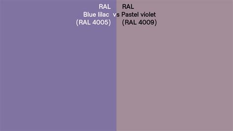 Ral Blue Lilac Vs Pastel Violet Side By Side Comparison