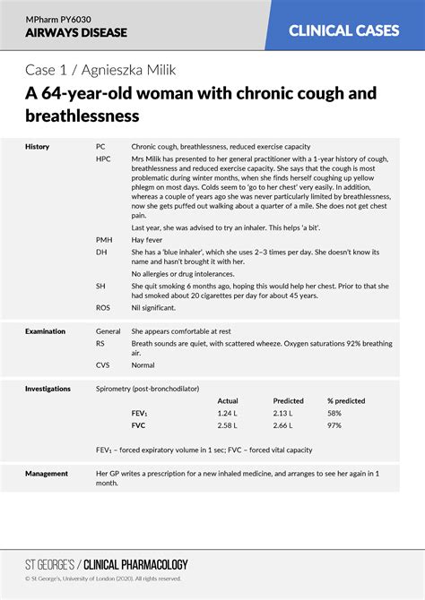 Clinical Cases 2 Airway Diseases Clinical Cases Airways Disease Case 1 Agnieszka Milik A