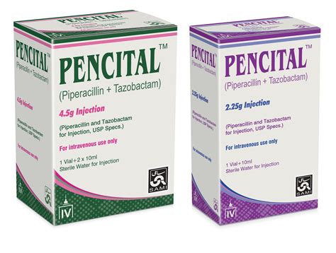 Pencitaltm Piperacillin Tazobactam Sami Pharmaceuticals Pvt Limited