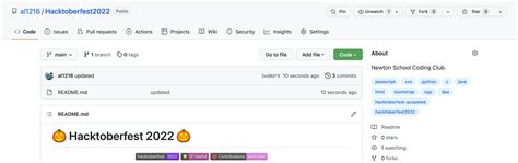 Github Al Hacktoberfest Participate In Hacktoberfest By