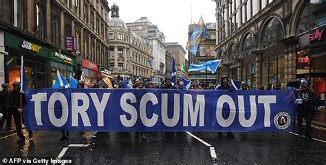 Thousands Of Protesters Take To The Streets Of Glasgow To Demand