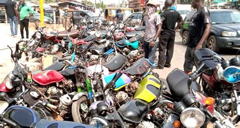 Lagos Taskforce Set To Crush Motorcycles Following The Ban On Okada