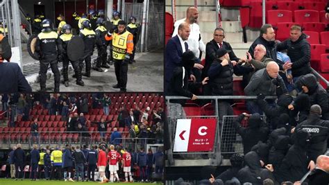 VidÉo Joueurs Impliqués Grille Arrachée Violentes Altercations Après Le Match Az Alkmaar