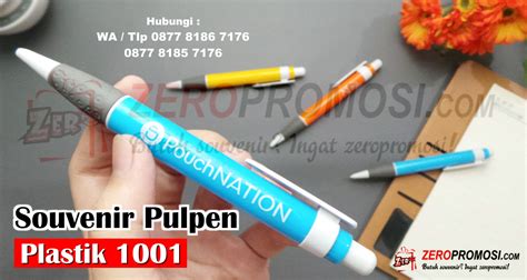 Souvenir Pulpen Plastik 1001 Custom Cetak Logo Pen Unik Murah