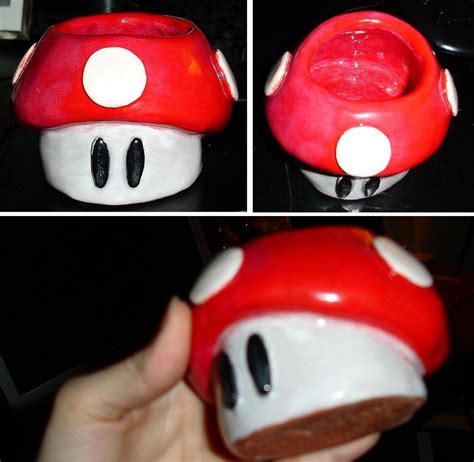 Power Up Mushroom Pinch Pot By Eviternovices On Deviantart Art Projects