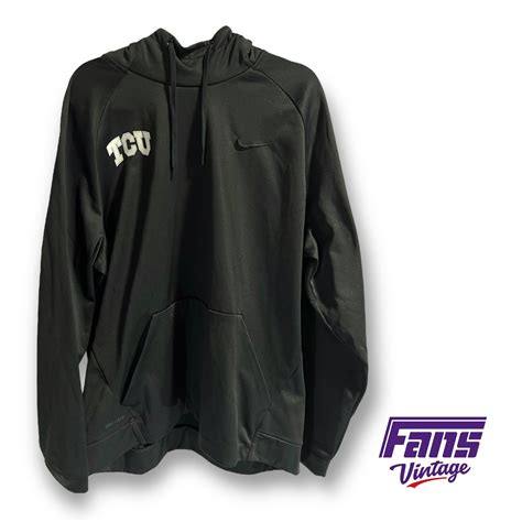 Nike Tcu Team Issued Dri Fit Hoodie Fans Vintage