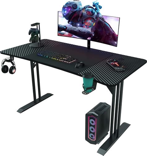 Hlfurnieu Bureau Gaming Informatique Ergonomique X Cm Gamer