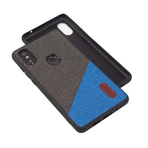 Funda Con Textura De Tela Para Xiaomi Mix 2S Funda Trasera De Silicona