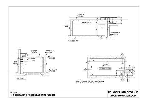 UG WATER TANK DETAIL THIRTEEN Archi Monarch