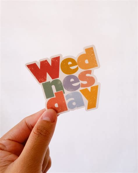 WEDNESDAY STICKER (PACK OF 2 PIECES) – MARI MA-ART-E