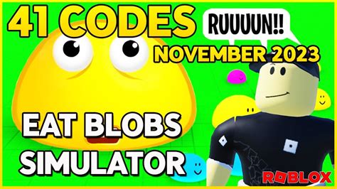 41 Codes All Working Codes For 🙃eat Blobs Simulator🙃 Roblox November 2023 🙃 Codes For Roblox Tv