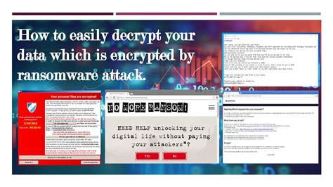 Ransomware How To Easily Decrypt Your Data Which Is Encrypted By Ransomware Attack Youtube