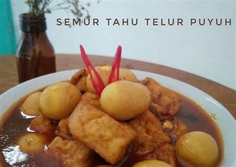 Resep Semur Tahu Telur Puyuh Oleh Ummu Ruqayyah Cookpad