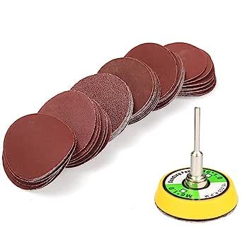 Yakamoz Pcs Inch Sanding Discs Hook And Loop Sander Pads Sandpaper