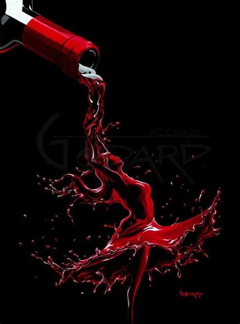 Wine Dance By Michael Godard Pouring Red Wine Art Womenandwine Inwine Winethirty30