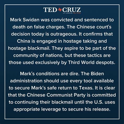 Senator Ted Cruz On Twitter Release My Statement On Chinas Decision