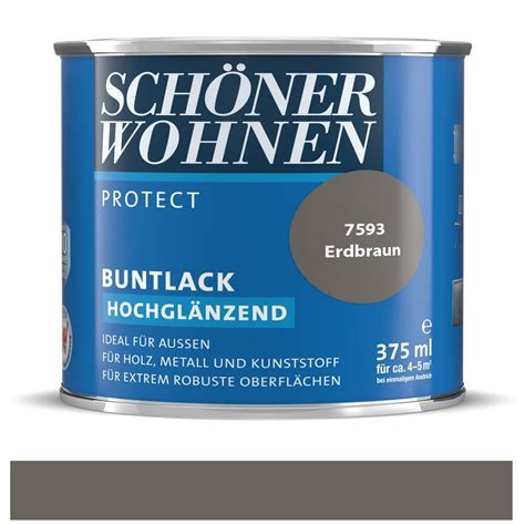 Sch Ner Wohnen Protect Buntlack Erdbraun Hochgl Nzend Ml