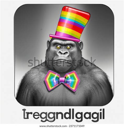 Gorilla Tag Gorilla Yellow Eyes Wearing Imagen generada por IA ...