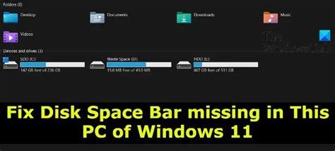 Repare La Barra Espaciadora Del Disco Que Falta En Esta Pc Con Windows