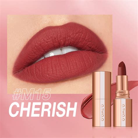 O Two O Lipstick Misty Kiss Lock Color Matte Velvety Long Lasting 24h