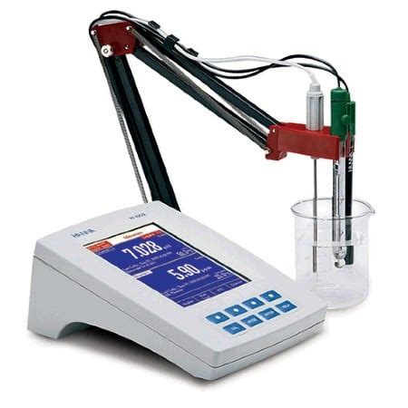 Hanna Hi Benchtop Ph Mv Ise And Ec Tds Salinity Resistivity Meter