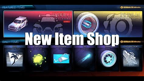 Rocket League Item Shop In December Update Closer Look Youtube