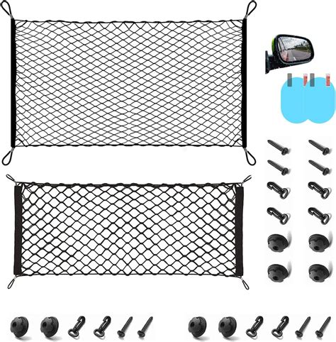 Hanemia Red De Carga Trasera De Coche Ajustable Y El Stica Para