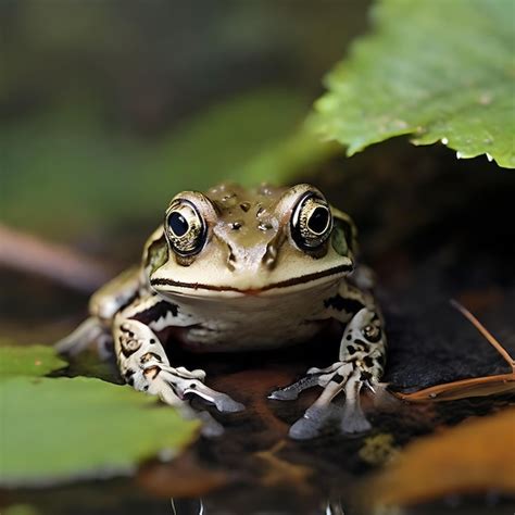 Premium Ai Image A Wild Frog With Grey Eyes Ai Generated