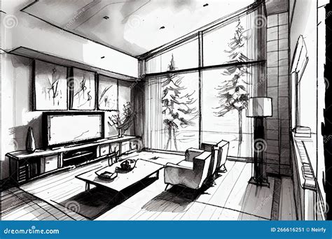 Abstract Architectural Drawings Stock Illustration Illustration Of