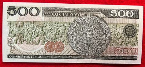 Mexico Pesos Madero Mexican Banknote Billete Serie Ee Prefix X