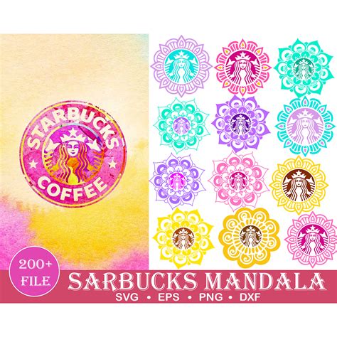 200 Starbucks Wrapstarbucks Svg Starbucks Svg Bundle Star Inspire Uplift