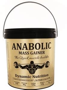 Dynamic Nutrition Anabolic Mass Gainer With High Calories 1340 10Lbs