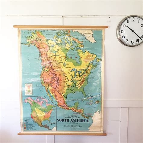 Vintage America Map Vintage Map Wall Art Wall Decor Housewarming Gift Vintage Map Poster Gift ...