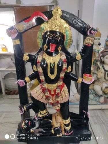 Black Marble Kali Maa Statue At Rs Marble Kali Mata Statue In