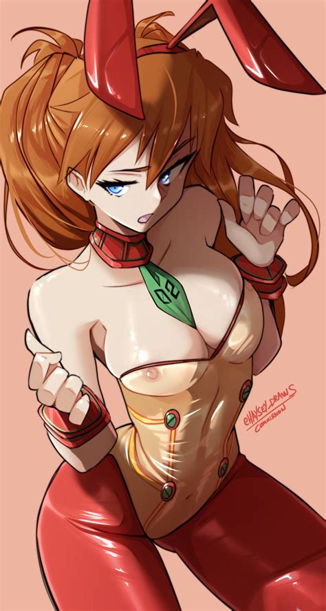 Rule 34 Asuka Langley Sohryu Blue Eyes Breasts Bunny Ears Bunny Girl Bunnysuit Clothing Female