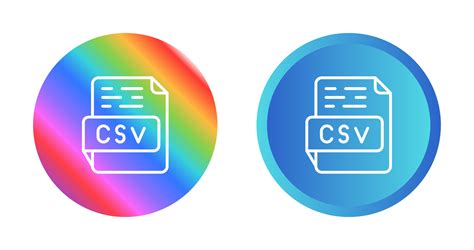 Csv Vector Icon Vector Art At Vecteezy