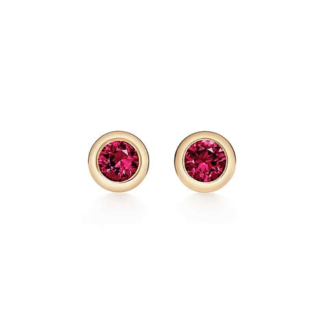 Elsa Peretti Color By The Yard Earrings In 18k Gold With Rubies