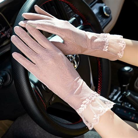 Sunscreen Gloves Women S Lace Summer Anti Ultraviolet Thin Section