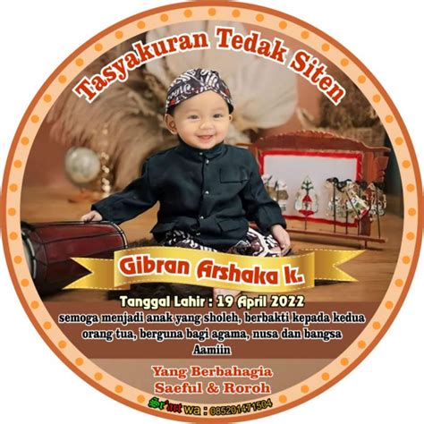 Jual Stiker Tedhak Siten Stiker Dun An Stiker Cromo Glosy Shopee