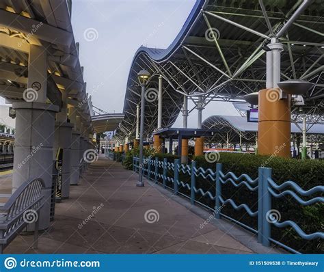 Busy Rail and Bus Transportation Center in Orlando,Florida Serving ...