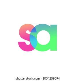 Initial Letter Sa Lowercase Logo Green Stock Vector Royalty Free