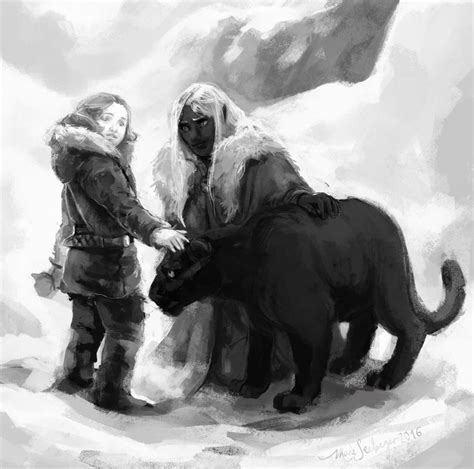 Drizzt meets Catti-brie by Palila on DeviantArt