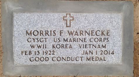 Morris Frederick Warnecke 1922 2014 Mémorial Find A Grave