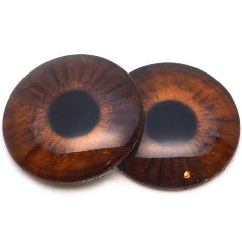 Medium Brown Human Inspired Glass Eyes Handmade Glass Eyes