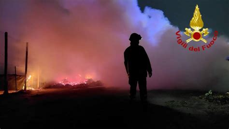 Incendio All Isola Ecologica Di Lagnasco Cuneo24