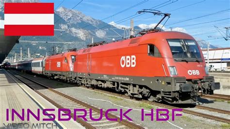 Austrian Trains Innsbruck Hauptbahnhof Youtube