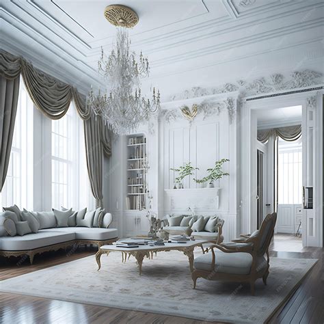 Premium AI Image | Home interior design with classic building