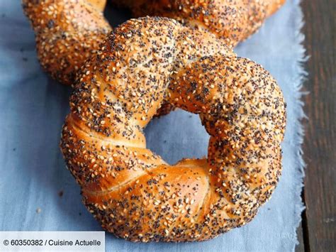 Bagels aux graines de pavot et sésame Recipe Protein breakfast