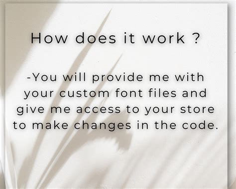 Install Custom Font In Shopify Theme Install Font In Shopify Etsy